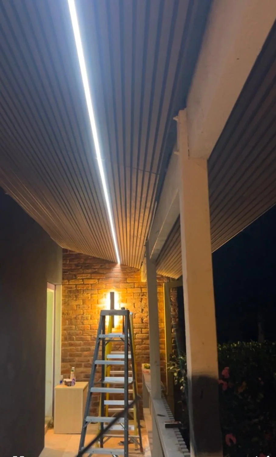 Outdoor LED strip lighting