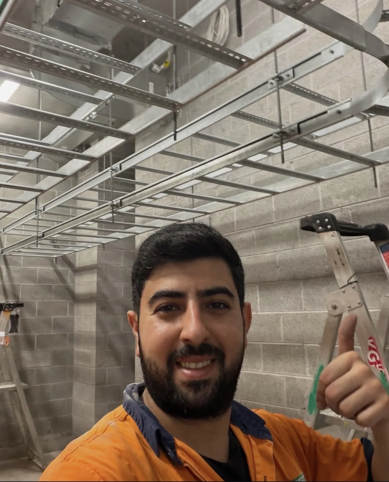 Electrical work in progress